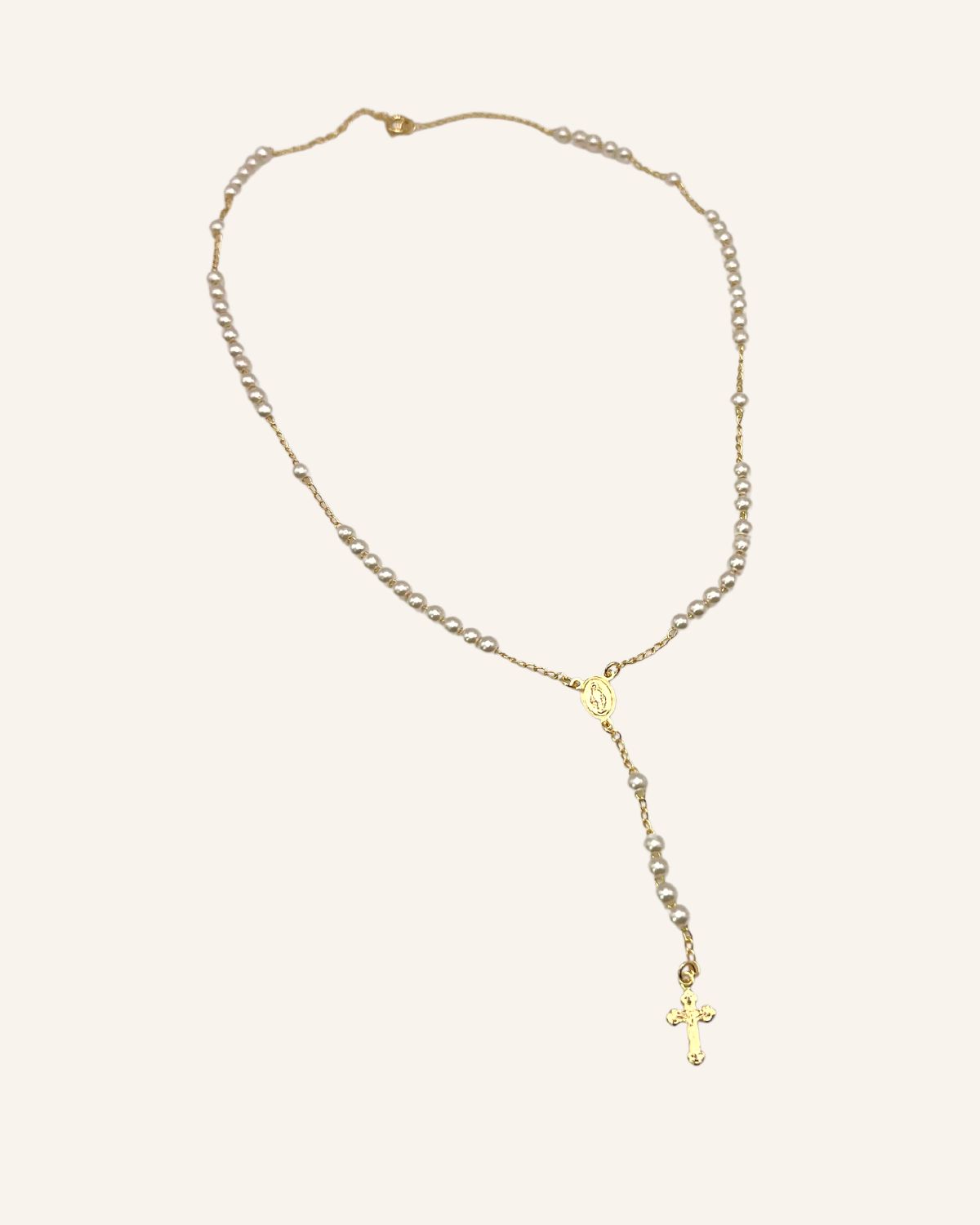 Tradition white gold rosary necklace in White gold for | Dolce&Gabbana® US